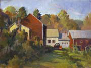 Putney Barns I with Truck. 12 x 16
